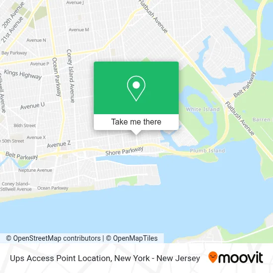 Ups Access Point Location map