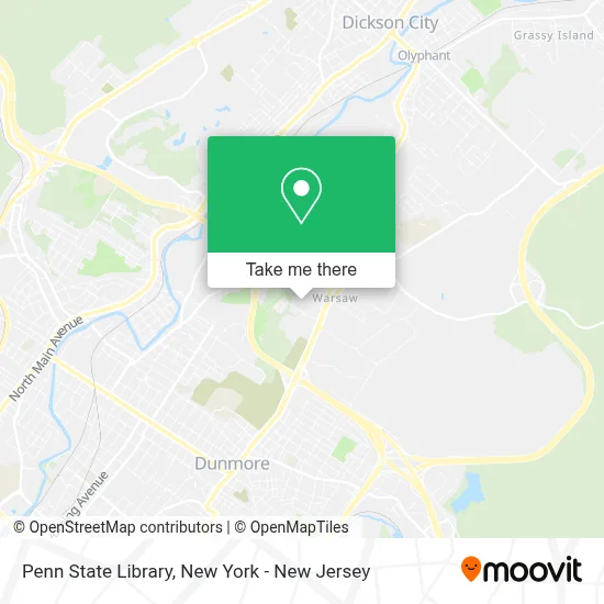 Penn State Library map