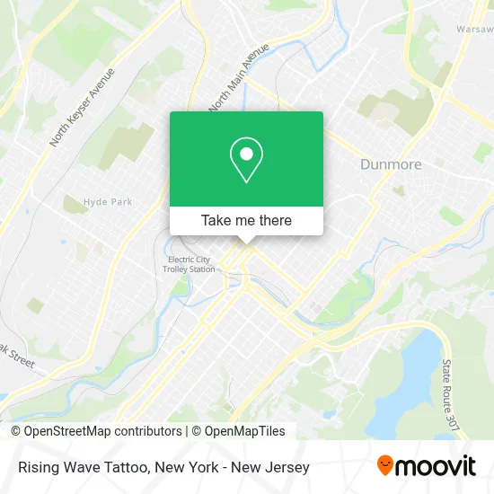 Rising Wave Tattoo map