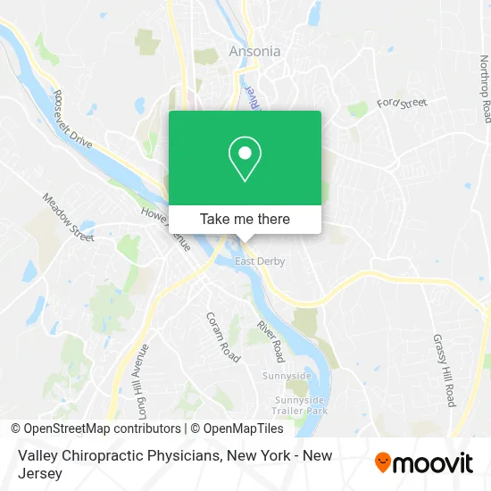 Valley Chiropractic Physicians map