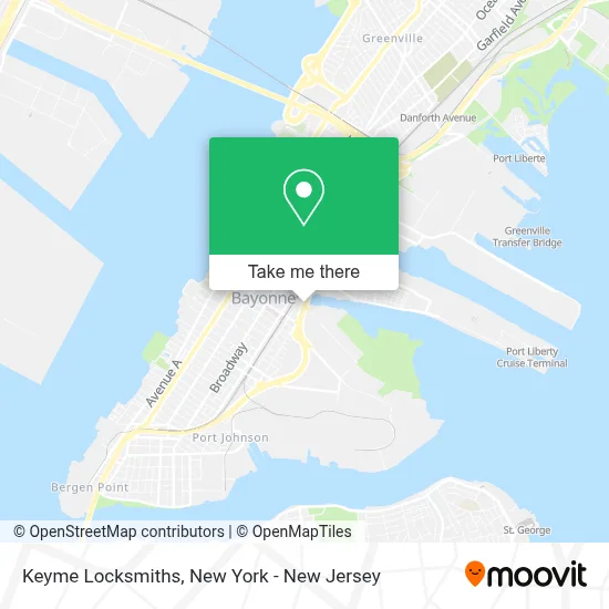Keyme Locksmiths map