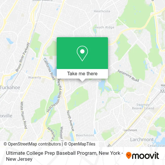 Ultimate College Prep Baseball Program map