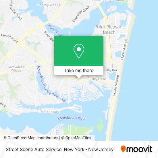 Street Scene Auto Service map