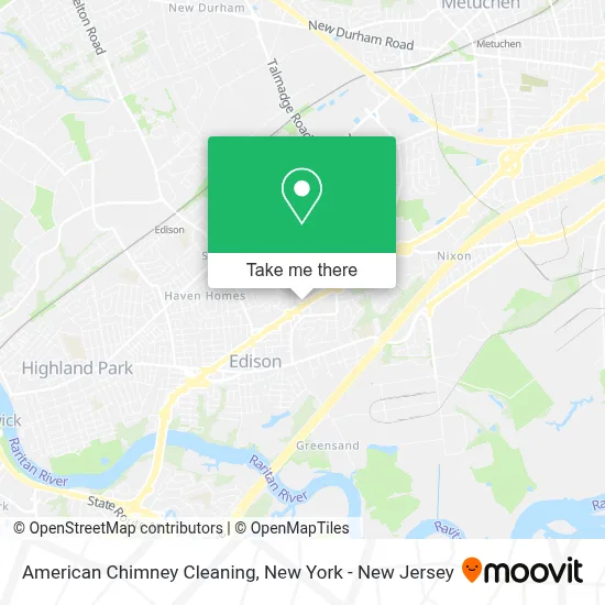 American Chimney Cleaning map