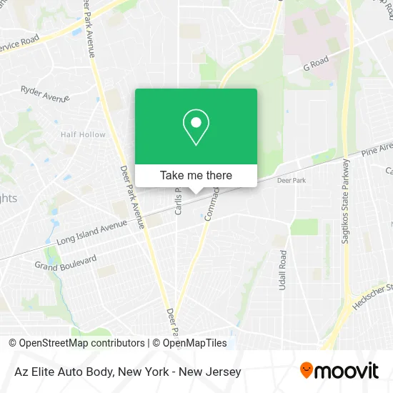 Az Elite Auto Body map