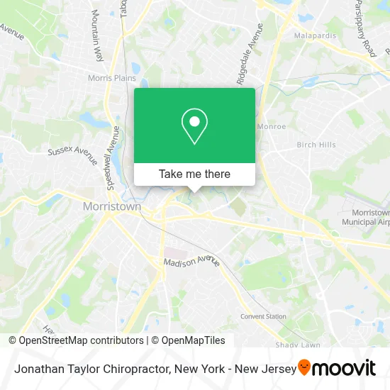 Jonathan Taylor Chiropractor map