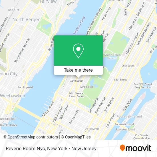 Reverie Room Nyc map