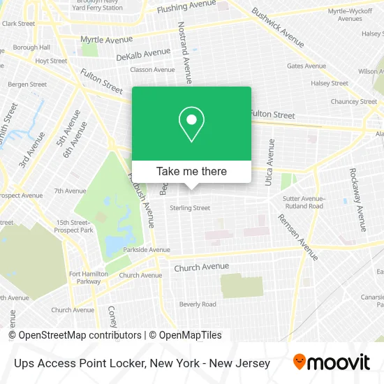 Ups Access Point Locker map