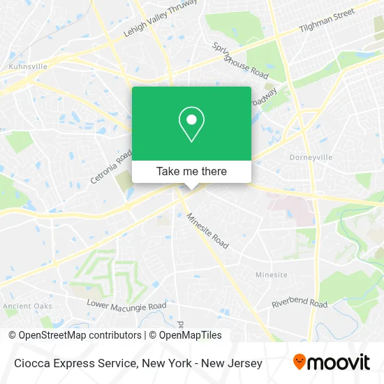 Ciocca Express Service map