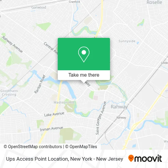 Ups Access Point Location map