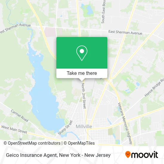 Geico Insurance Agent map