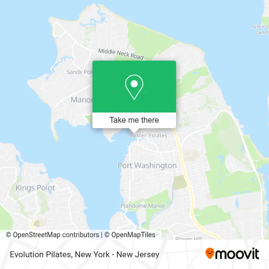 Evolution Pilates map