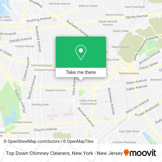 Top Down Chimney Cleaners map