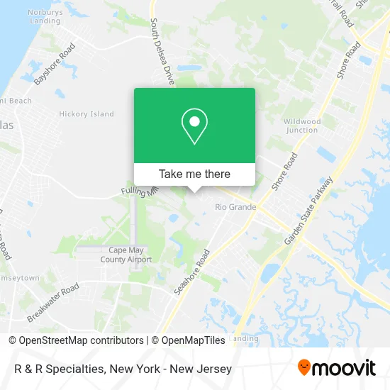 R & R Specialties map