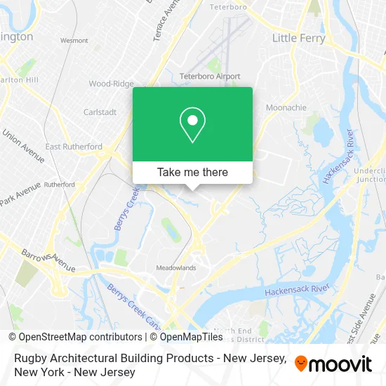 Rugby Architectural Building Products - New Jersey map