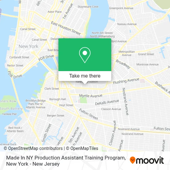 Made In NY Production Assistant Training Program map
