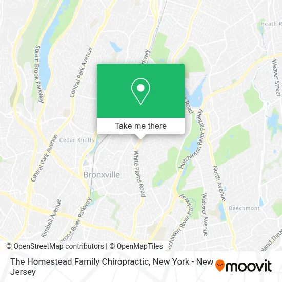 The Homestead Family Chiropractic map