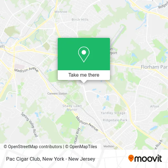 Pac Cigar Club map