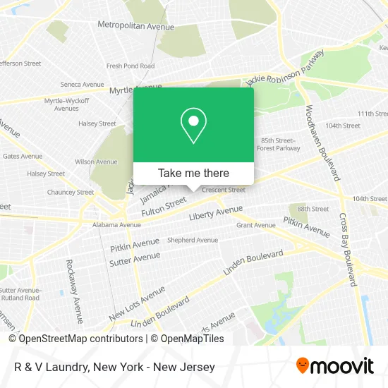 R & V Laundry map