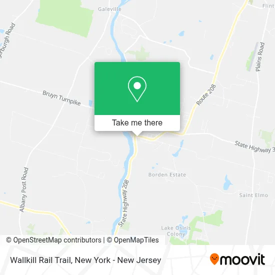 Wallkill Rail Trail map