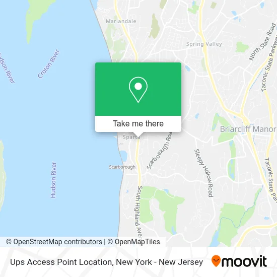 Ups Access Point Location map