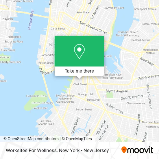 Worksites For Wellness map