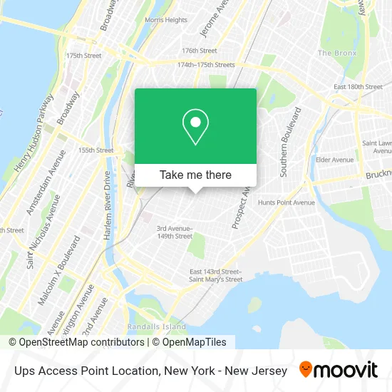 Ups Access Point Location map