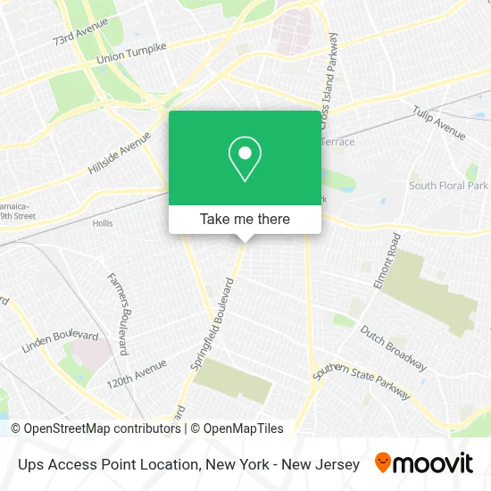 Ups Access Point Location map
