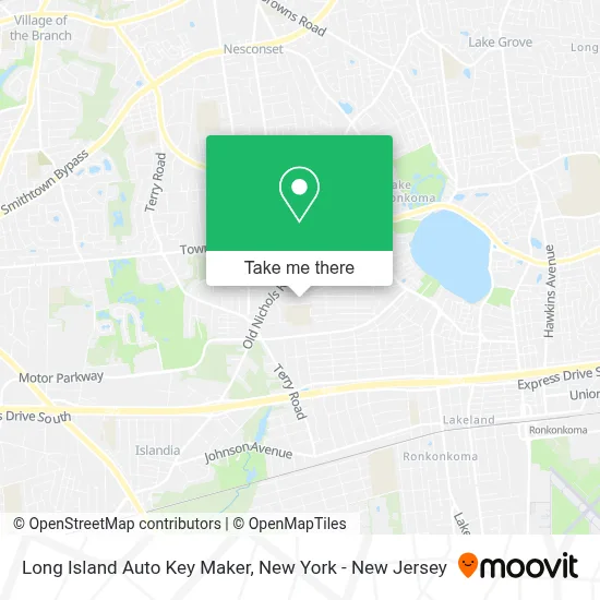 Long Island Auto Key Maker map