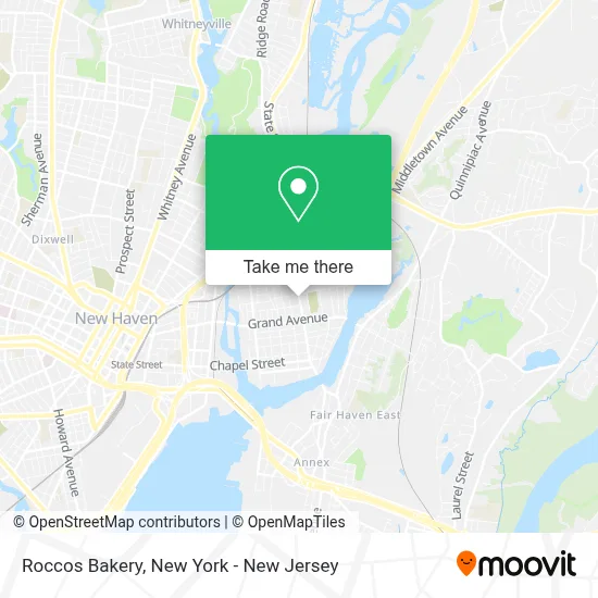 Roccos Bakery map