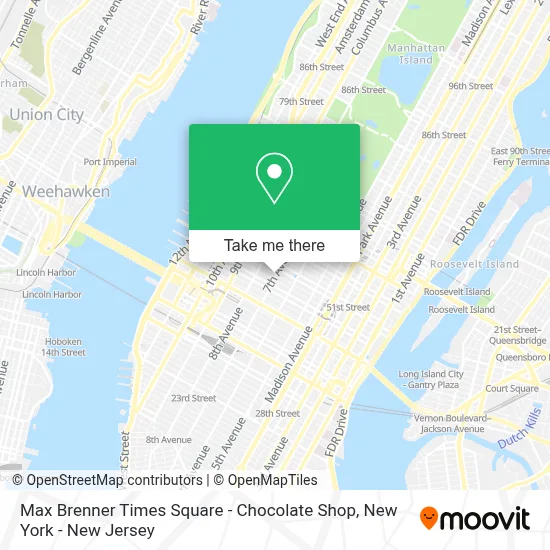 Max Brenner Times Square - Chocolate Shop map