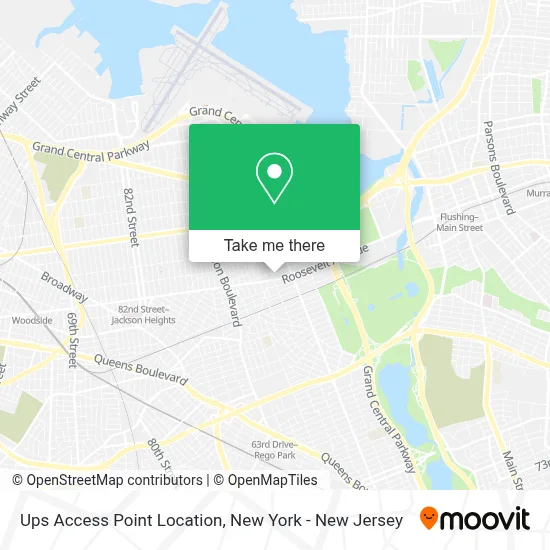 Ups Access Point Location map