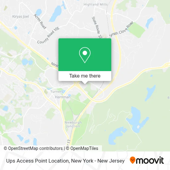 Ups Access Point Location map