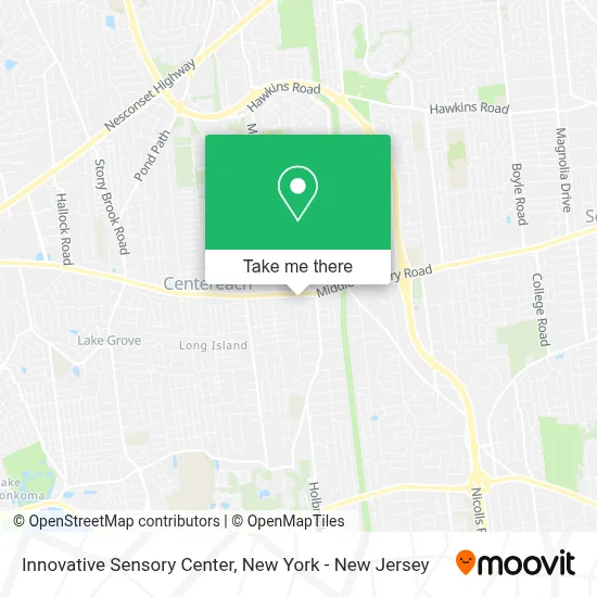 Innovative Sensory Center map