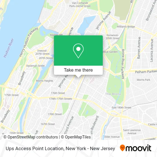 Ups Access Point Location map