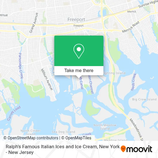 Ralph's Famous Italian Ices and Ice Cream map
