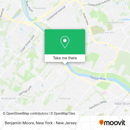 Benjamin Moore map