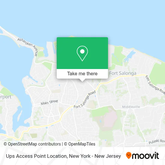 Ups Access Point Location map