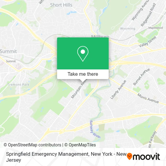 Springfield Emergency Management map