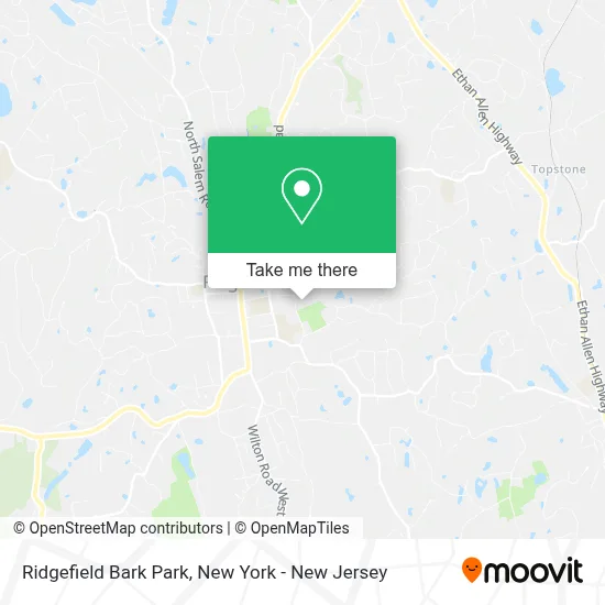 Ridgefield Bark Park map