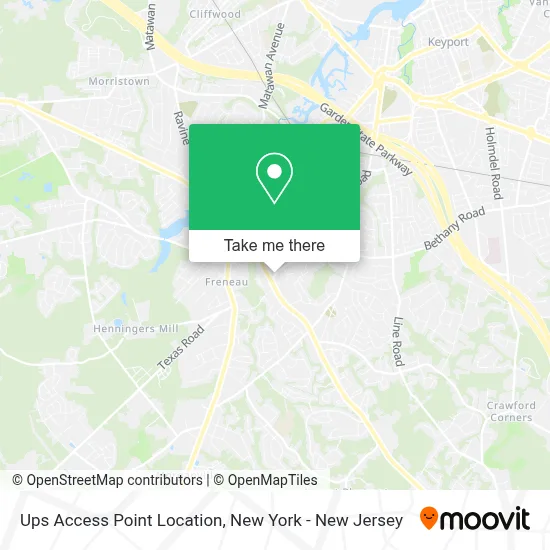 Ups Access Point Location map