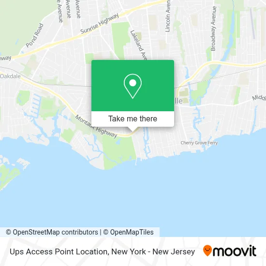 Ups Access Point Location map