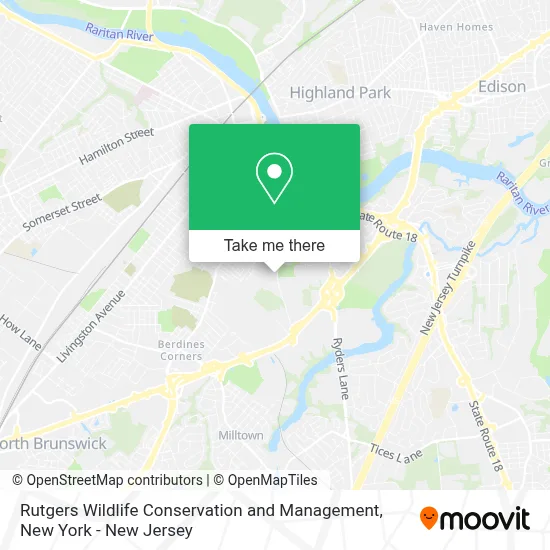 Rutgers Wildlife Conservation and Management map