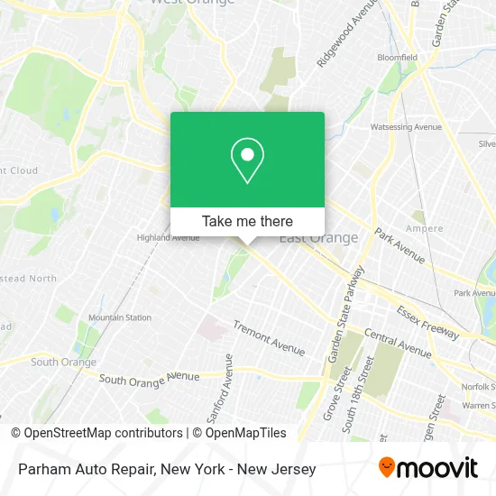 Parham Auto Repair map