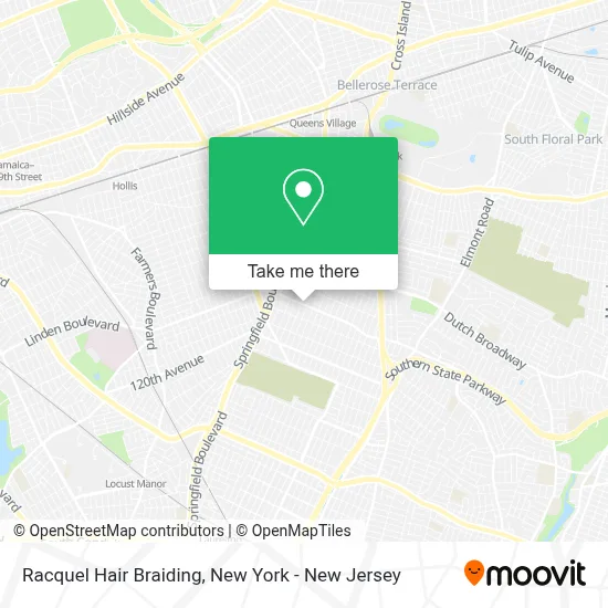 Racquel Hair Braiding map