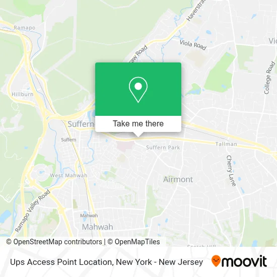 Ups Access Point Location map