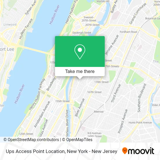 Ups Access Point Location map