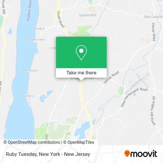 Ruby Tuesday map