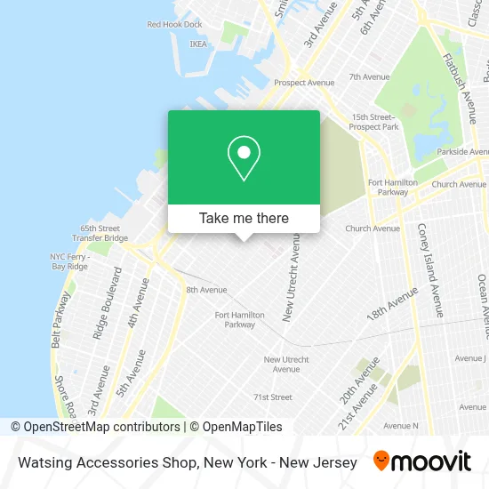 Watsing Accessories Shop map