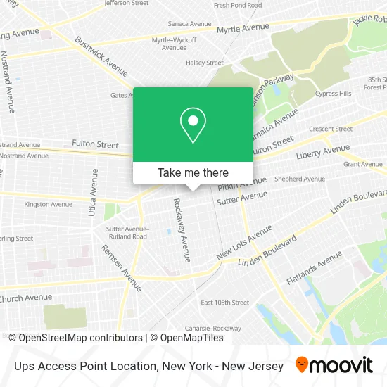 Ups Access Point Location map